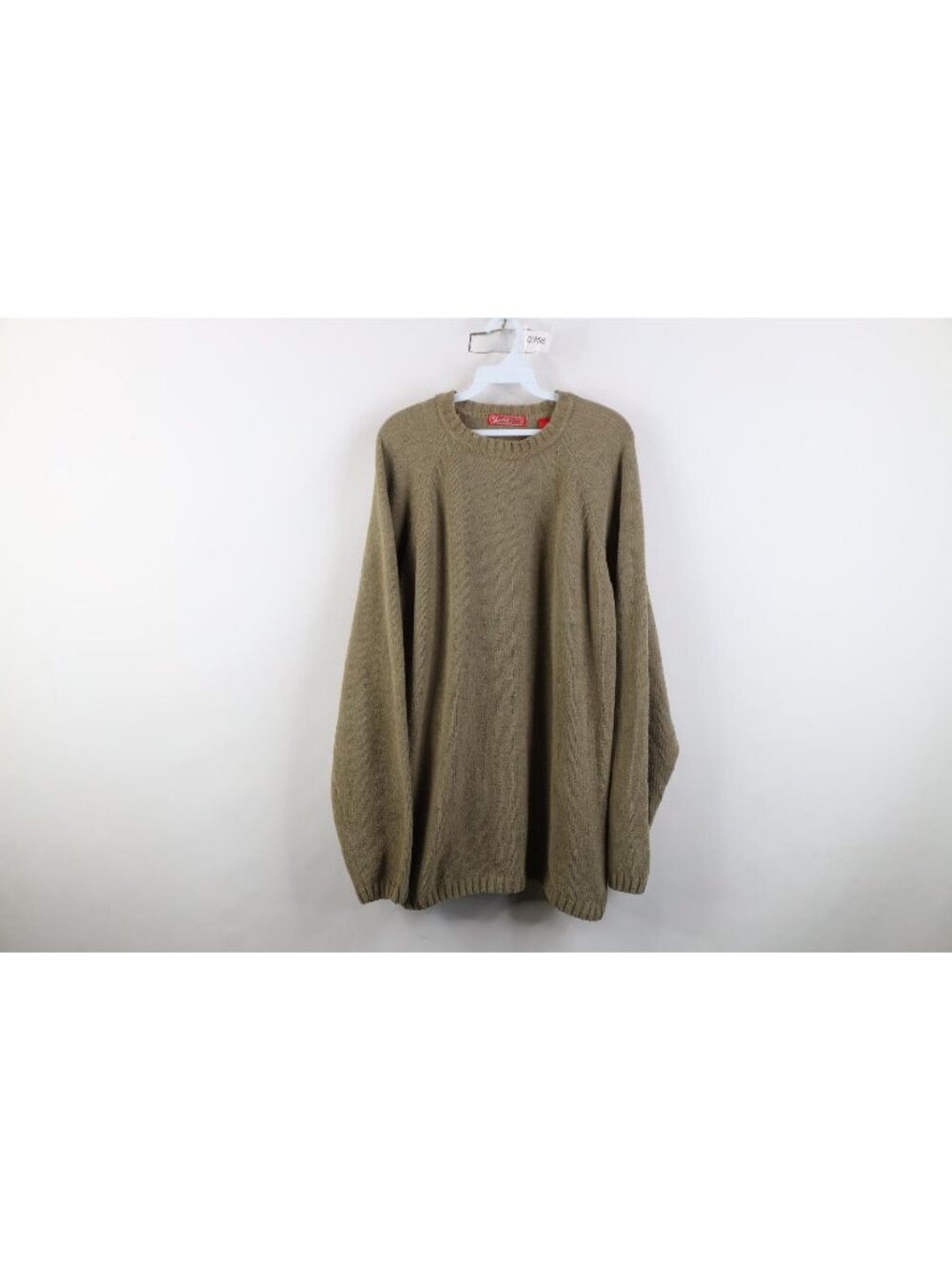 Vintage 90s Y2K Streetwear Mens XL Faded Blank Chenille Fleece Crewneck Sweater